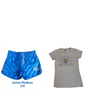 🆕 UNIVERSITY Of KENTUCKY T-Shirt & Shorts Bundle
